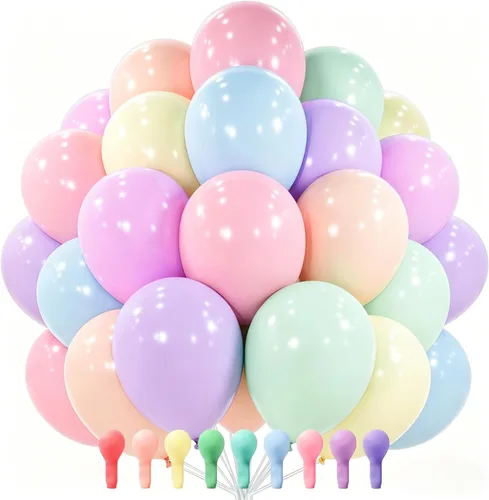 Miniatura 182 de PartyWoo Globos de color azul pizarra, 100 unidades, diferentes tamaños, paquete de 18, 12, 10, 5 pulgadas, azul marino, azul polvoriento, bohemio