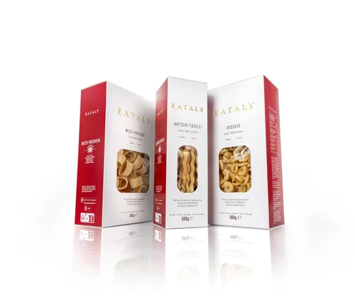 Miniatura 5 de Eataly Fideos de Pasta Italiana Antichi Fusilli - Caja de 500g (17 oz.) - Sémola de Trigo Duro Auténtica - Hecho en Italia - Fideos Secos