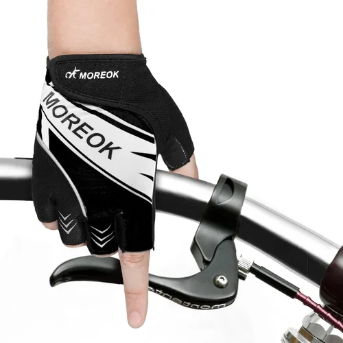 Miniatura 5 de BIKINGMOREOK Guantes de ciclismo de montaña para hombres y mujeres, medio dedo, entrenamiento, deportes, ciclismo de carretera, guantes de bicicleta