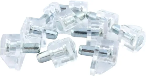Miniatura 13 de Rok Hardware - Juego de 20 soportes para estantes de 0.197 in, color marrón, clavija de acero para armario de cocina, estantes de libros