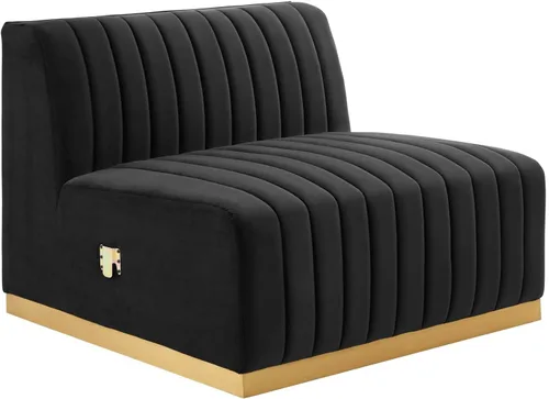 Miniatura 6 de Modway Conjure Seccional, Oro Negro