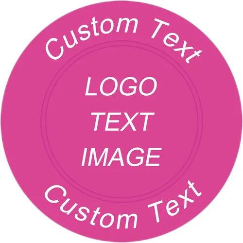 Miniatura 10 de 100 fichas de póquer de plástico personalizadas, imagen o texto personalizado, diseño de poner en un chip, juego para fichas de bar, fiesta, día