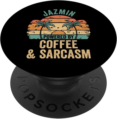 Miniatura 6 de JAZMIN Vibes Only Cute Retro Girls JAZMIN Name PopSockets MagSafe PopGrip para iPhone