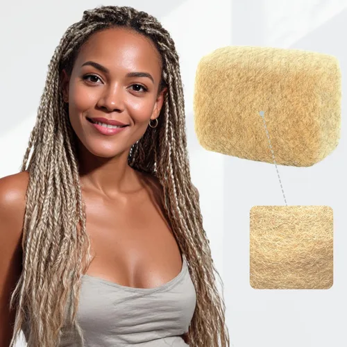 IUC Afro Kinkys - Paquete de cabello humano a granel (12 pulgadas, 1.76 onzas, rubio, #613) 4C afro rizado 100% cabello humano, ideal para trenzar,