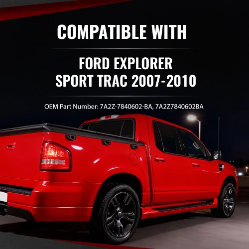 Miniatura 2 de Moldura para portón trasero compatible con Ford Explorer Sport Trac 2007 2008 2009 2010 cubierta de moldura de puerta trasera trasera negra