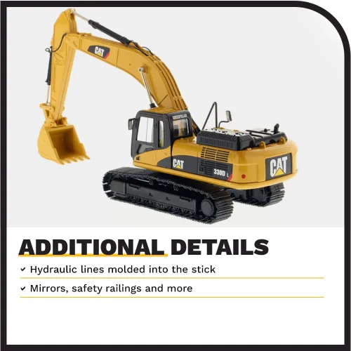 Miniatura 5 de Diecast Masters Excavadora hidráulica Caterpillar 330D L Core Classics Series Vehículo
