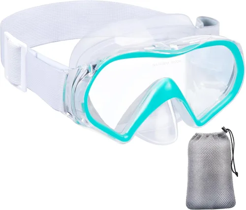 Miniatura 9 de Aegend Máscara de buceo para adultos y jóvenes, antivaho anti-UV, amplia visión, máscara de esnórquel para buceo, natación, esnórquel