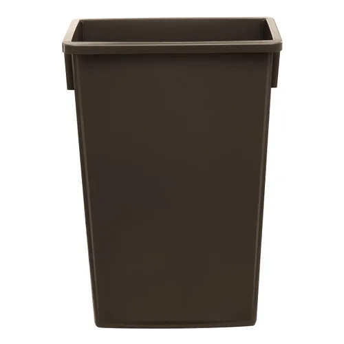 Miniatura 6 de Cubo de basura rectangular de plástico negro de 16 galones, perfecto para cocina, oficina