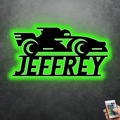 Miniatura 11 de Arte de pared de metal personalizado para motocross con luz LED, luz nocturna personalizada con nombre de motocross, decoración de lámpara de neón