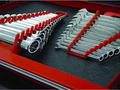 Miniatura 5 de Ernst Manufacturing 5048 Organizador de Llaves Gripper, 10 Herramientas, Rojo