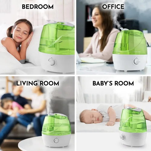 Miniatura 7 de Zulay Home Humidificadores de niebla fría para dormitorio (tanque de agua de 2.2L) - Humidificadores ultrasónicos silenciosos para habitación grande