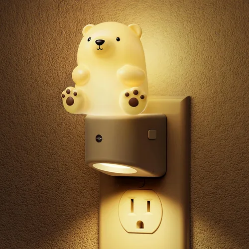 Miniatura 8 de L LOHAS LED - Luz nocturna enchufable para niños, luces nocturnas 3D de cachorros lindas con sensor de atardecer a amanecer, 1600K/2700K/5000K 3CCT