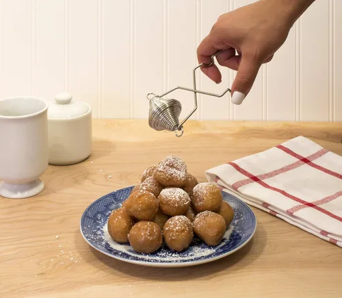 Miniatura 6 de Mrs. Anderson's Baking Varita de polvo de harina con malla de acero inoxidable 18/8, capacidad de 5 onzas