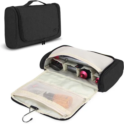 Teamoy Bolsa de almacenamiento de viaje compatible con Dyson Airwrap Styler, organizador de viaje portátil para Airwrap Styler y accesorios, color
