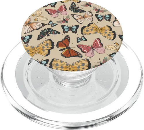 Miniatura 8 de Hermoso diseño de mariposa PopSockets intercambiables PopGrip