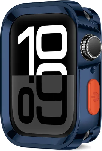 Miniatura 27 de Carcasa resistente compatible con Apple Watch Case de 1.77 pulgadas y 1.73 pulgadas, Series 9/8/7/6/5/4/SE3/2/1, funda protectora de poliuretano