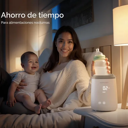 Miniatura 7 de Momcozy Calentador de Biberones, Calentadores de Biberones Rápidos para Todos los Biberones con Temporizador, Control Preciso de Temperatura