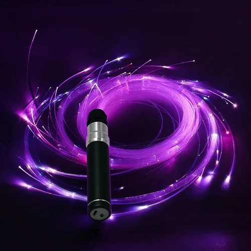 Dance Whip - Látigo de fibra óptica LED recargable de 6 pies con 7 colores y 4 modos brillantes, flujo perfecto para baile, fiestas, regalo