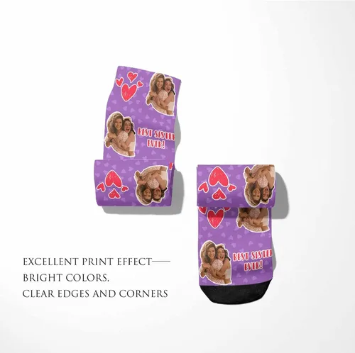 Miniatura 232 de Artsadd Calcetines personalizados para mujeres y hombres, amantes de los perros y gatos, regalos divertidos unisex personalizados