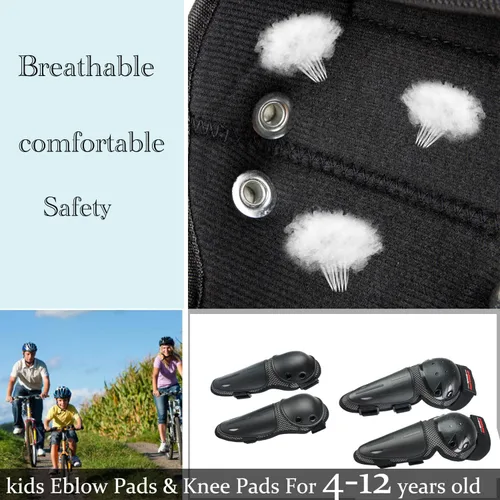 Miniatura 4 de Reomoto Rodilleras de motocross para niños, rodilleras de motocross, protección ajustable para motocicleta, protección contra golpes de rodilla