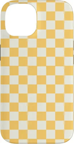 Miniatura 4 de Funda con patrón clásico de cuadros amarillo para iPhone 11