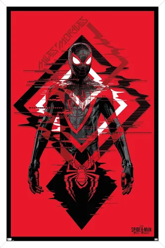 Miniatura 12 de Trends International Marvel's Spider-Man: Miles Morales - Póster de pared de traje, 22.375 x 34 pulgadas, versión premium sin marco