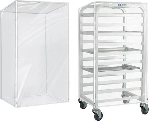 Miniatura 12 de BIEAMA Estante para bandejas de 20 niveles, estante para panecillos NSF, estante de panadería de aluminio, estante de enfriamiento para panadería
