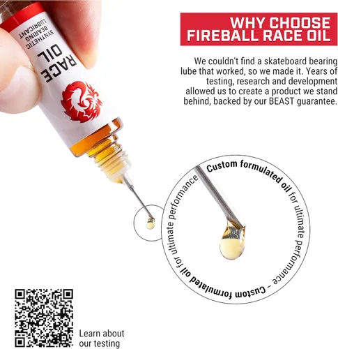 Miniatura 5 de Fireball Dragon Bearing Lube para Skateboards - Lubricante para rodamientos Longboard - Lubricante para patines en línea