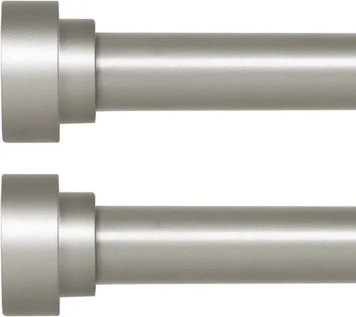 Miniatura 28 de Barras de cortina de bronce para ventanas de 30 a 42 pulgadas (2.5-3.5 pies), barras de cortina resistentes de 1 pulgada de diámetro, barra