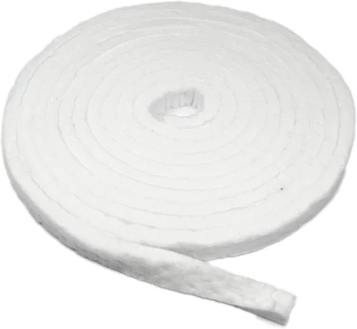 Lynn Manufacturing Tira de fibra cerámica alternativa en manta, 2200°F clasificado, 1" x 1/2" x 300", Junta de alta temperatura para caldera, estufa