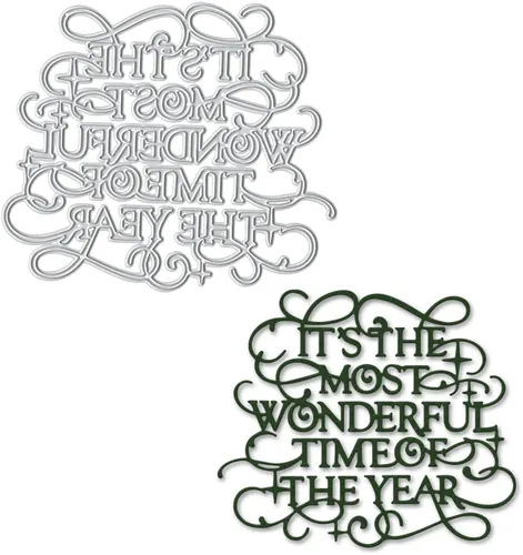 Miniatura 6 de Troqueles de corte de metal de Feliz Navidad, moldes de plantilla, herramienta de grabado en relieve para hacer tarjetas, álbumes, álbumes