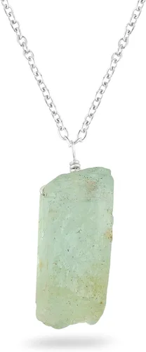Miniatura 8 de Colgante delicado de piedras preciosas naturales crudas, collar de piedras ásperas surtidas, hecho a mano, joyería hipoalergénica bohemia