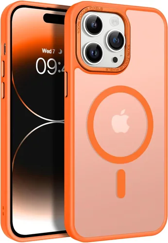 Miniatura 12 de BENTOBEN Funda magnética para iPhone 14 Pro [compatible con Magsafe] translúcida mate 14 Pro, delgada, a prueba de golpes, para mujeres, hombres