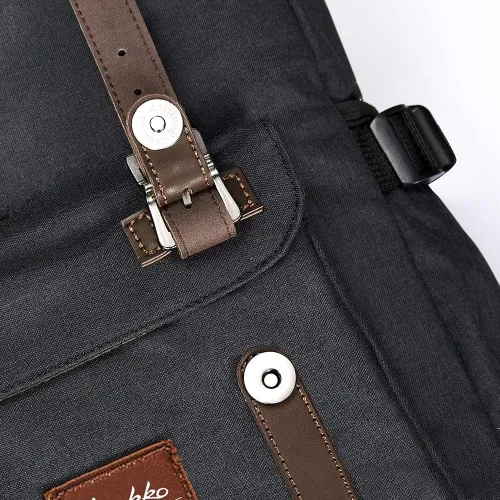 Miniatura 6 de KAUKKO Mochila de viaje para laptop, mochila al aire libre, mochila casual para 15.6 pulgadas (negro Oxford)