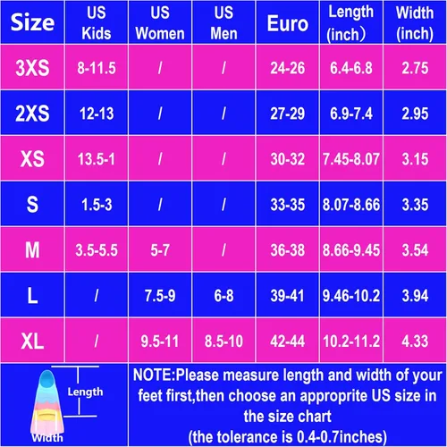 Miniatura 114 de Gugmoy Kids Swim Fins,Comfortable Silicone Flippers for Swimming and Diving,Size Suitable Beginners Kids Girls Boys Adults