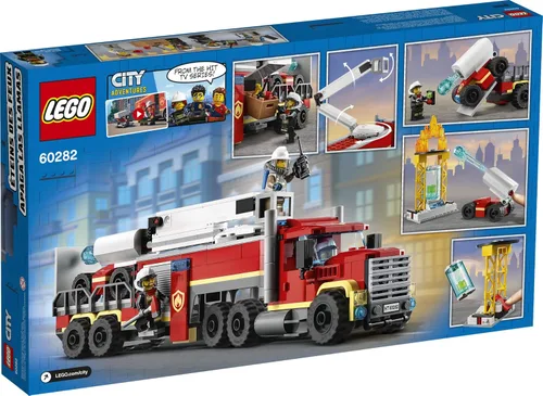 Miniatura 5 de LEGO City Fire Command Unit 60282 Kit de construcción; divertido juego de construcción de juguete de bombero para niños, nuevo 2021 (380 piezas)