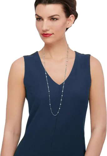 Miniatura 5 de Ross-Simons 10.00 ct. t.w. Bezel-Set CZ Station Necklace in Sterling Silver