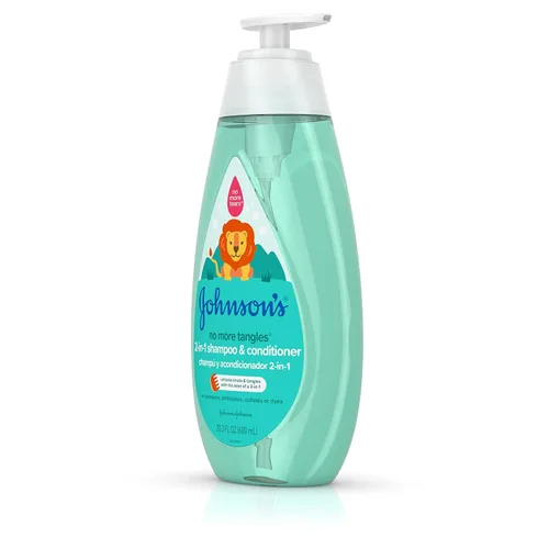 Miniatura 10 de Champú y acondicionador 2 en 1 de Johnson's, 20.3 fl. oz Fórmula desenredante Para niños Sin lágrimas Hipoalergénico