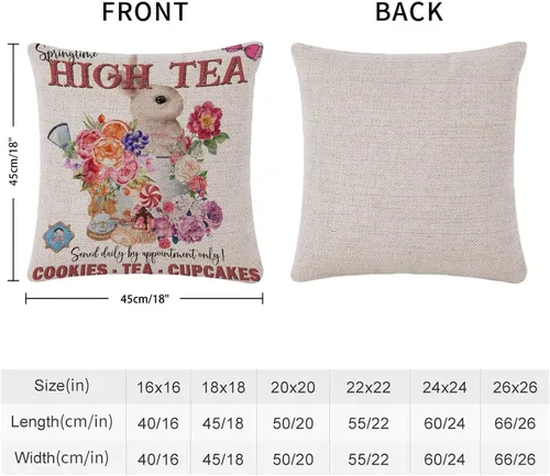 Miniatura 44 de Divertidas fundas de almohada de gnomo de Pascua, huevos de Pascua, zanahorias, divertidas fundas de almohada de 16 x 16 pulgadas, decoración