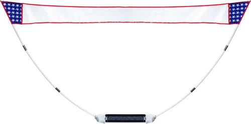 Miniatura 6 de Franklin Sports Juego de red de bádminton - Red de bádminton se instala en segundos - Incluye 2 raquetas, 2 pajaritos y red preencordada y postes