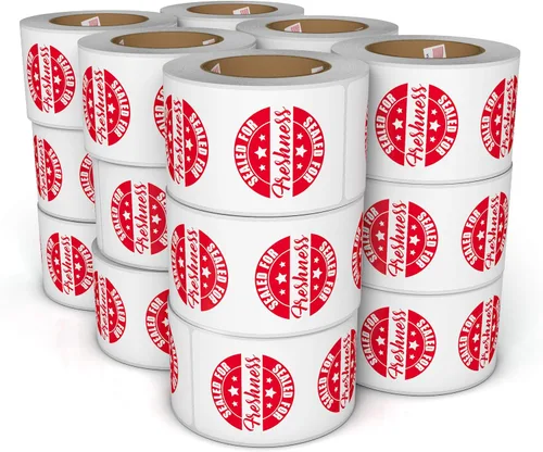 Miniatura 4 de Etiquetas selladas para entrega de alimentos a prueba de manipulaciones para frescura – 500 calcomanías adhesivas para entrega segura de alimentos