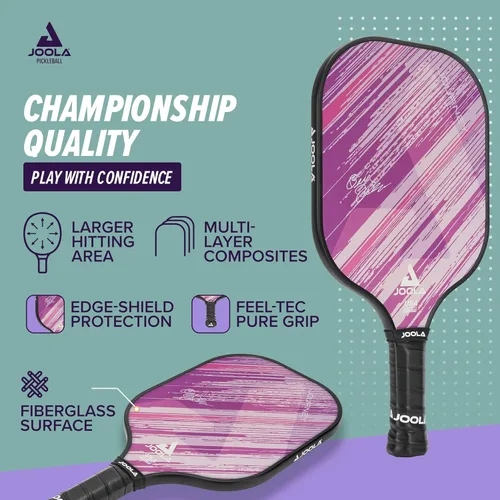 Miniatura 5 de JOOLA Pickleball Paddle Journey and Seneca – Select Fiberglass or Carbon Fiber Surface – Lightweight Paddles – Control & Power Rackets for Beginners