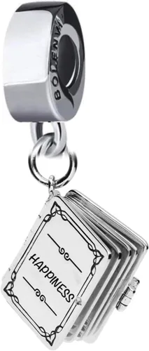 Miniatura 2 de Bolenvi Felicidad Libro Lectura Escritor Editor 925 erling Plata Colgante Charm Bead Para Pandora & Similar Charm Pulseras o Collares, Plata