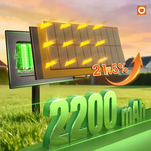 Miniatura 3 de addlon Cadena de luces solares de 54 pies (48+6) para exteriores, impermeables con carga USB y control remoto - Luces de patio con energía solar
