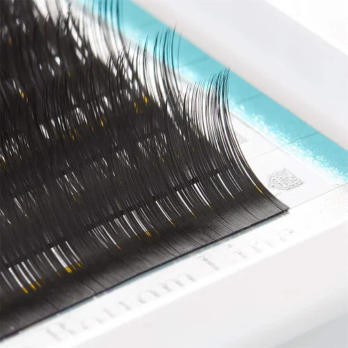 Miniatura 4 de Extensiones de pestañas individuales sedosas mate, suaves y naturales, pestañas de visón falso, rizo D, 0.003 in de grosor, 100% hechas a mano D Curl