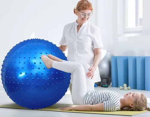 Miniatura 4 de Bola de Ejercicio Sensorial Grande para Niños, Paquete de 2 Bolas de Ejercicio 33.5" 85CM Hinchables para Niños Pequeños, Grandes Juguetes Inflables