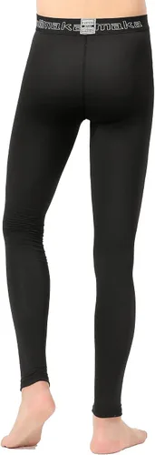 Miniatura 4 de Paquete de 4 o 3 leggings de compresión para niños y jóvenes, pantalones atléticos, capa base deportiva para niños, equipo frío