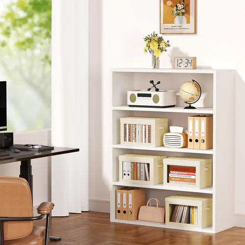Miniatura 2 de Homsorout Contenedores de almacenamiento con tapas, organizadores pequeños de tela con ventana, contenedores de almacenamiento plegables para ropa