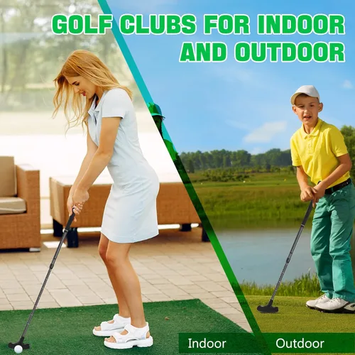 Miniatura 5 de Golf Putter, Golf Putters for Men & Women, Mini Putter, Club Golf Set, Bucket Golf Game, Two-Way Putters Includes Ball, Cup with Flag