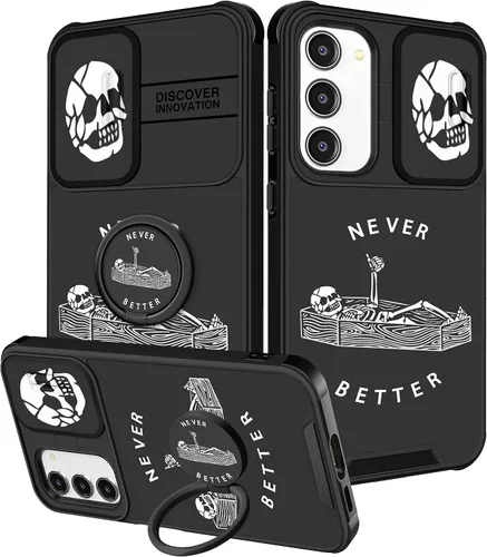 Miniatura 120 de Funermei Funda para teléfono Samsung Galaxy Note 10 Plus – Funda femenina bonita para niñas, diseño inspirador estético con funda para cámara
